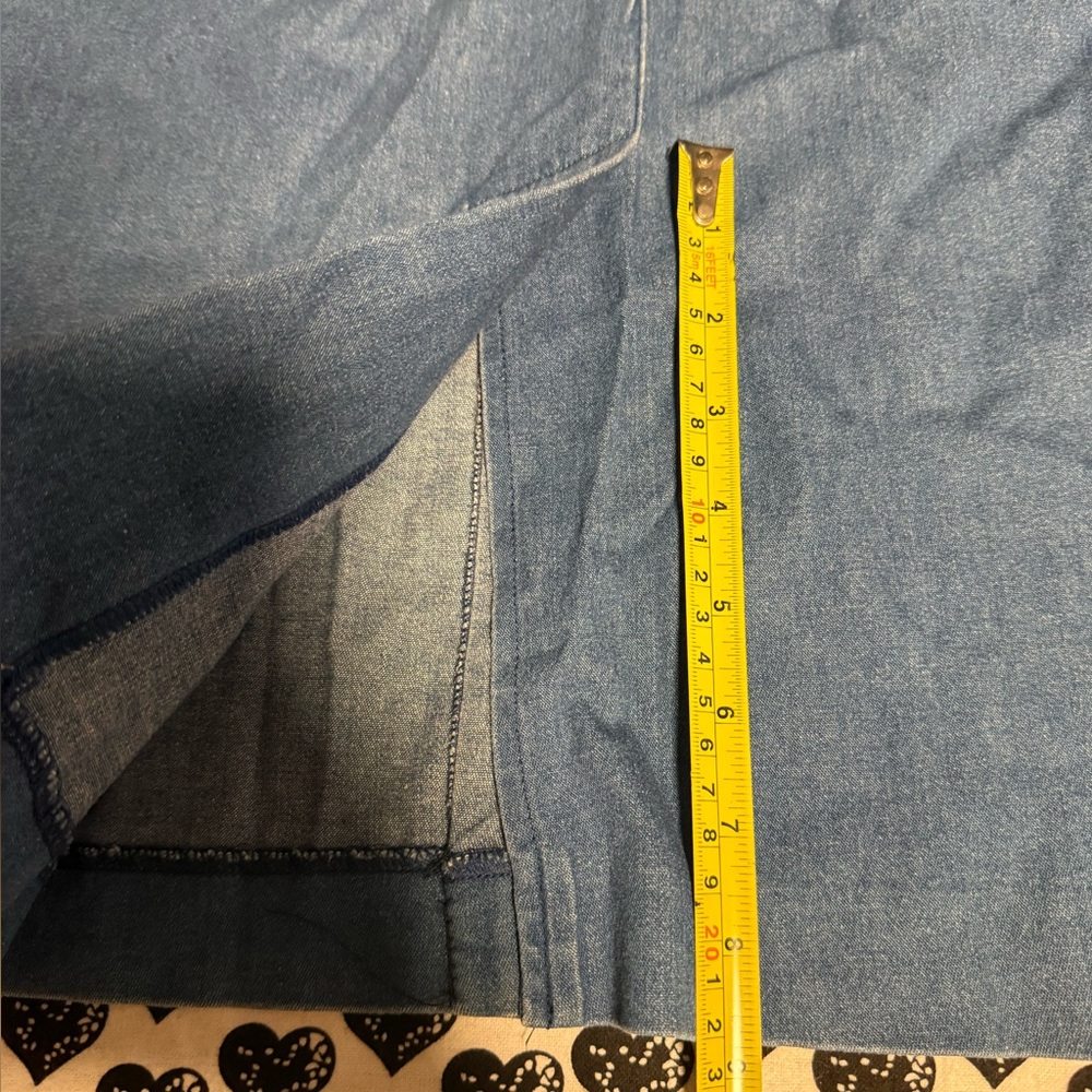 Alfred dunner Blue Denim Skirt size 14 - Picture 10 of 12